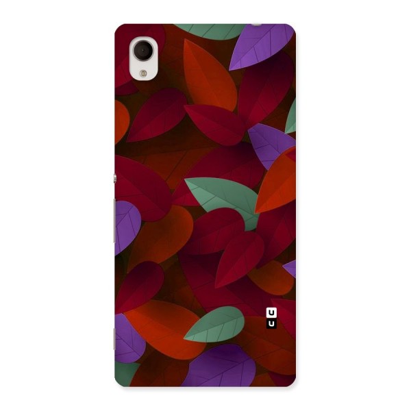 Aesthetic Colorful Leaves Back Case for Sony Xperia M4