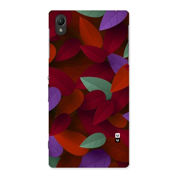 Aesthetic Colorful Leaves Back Case for Sony Xperia Z1