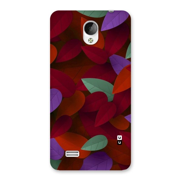 Aesthetic Colorful Leaves Back Case for Vivo Y21