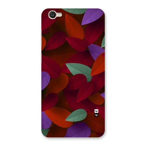 Aesthetic Colorful Leaves Back Case for Vivo Y55