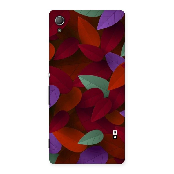 Aesthetic Colorful Leaves Back Case for Xperia Z3 Plus