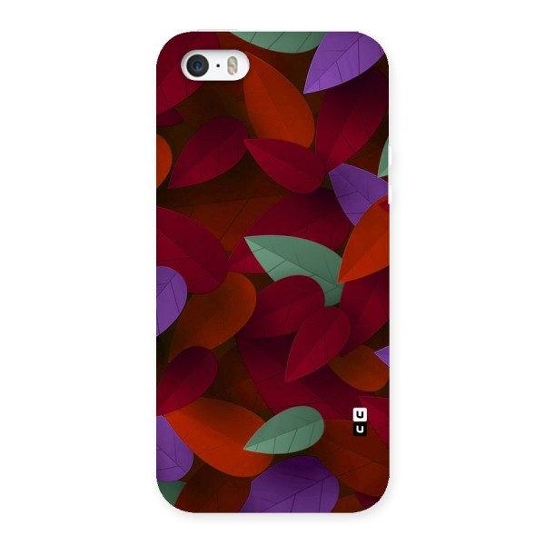 Aesthetic Colorful Leaves Back Case for iPhone SE