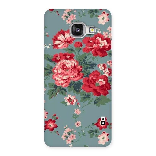 Aesthetic Floral Red Back Case for Galaxy A3 2016