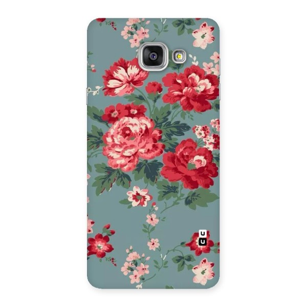Aesthetic Floral Red Back Case for Galaxy A7 2016