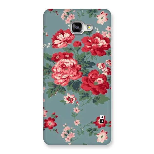 Aesthetic Floral Red Back Case for Galaxy A9