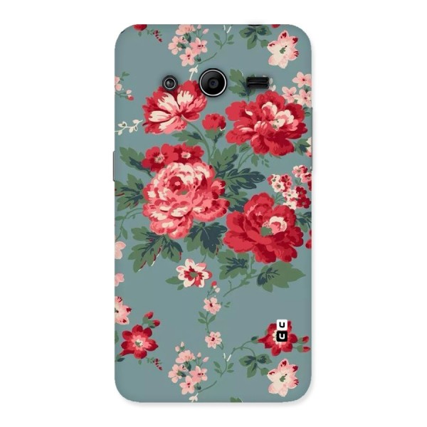 Aesthetic Floral Red Back Case for Galaxy Core 2