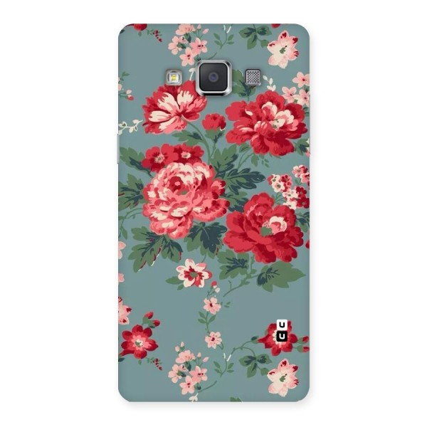 Aesthetic Floral Red Back Case for Galaxy Grand Max