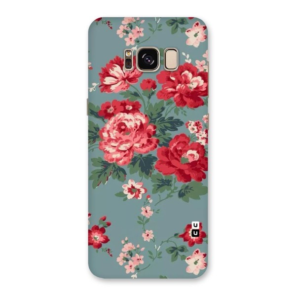 Aesthetic Floral Red Back Case for Galaxy S8