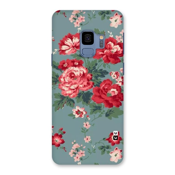 Aesthetic Floral Red Back Case for Galaxy S9