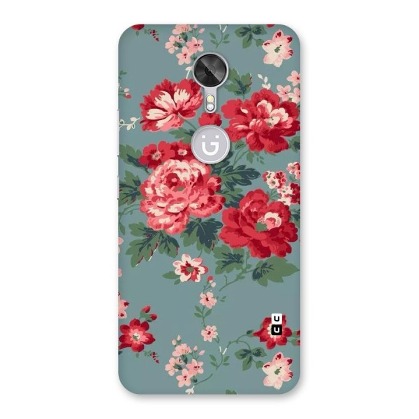 Aesthetic Floral Red Back Case for Gionee A1