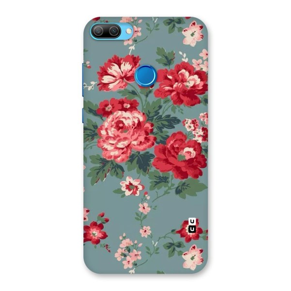 Aesthetic Floral Red Back Case for Honor 9N