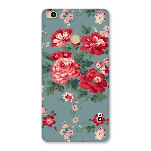 Aesthetic Floral Red Back Case for Mi Max 2