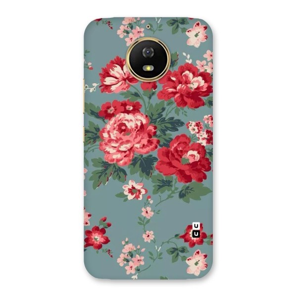 Aesthetic Floral Red Back Case for Moto G5s