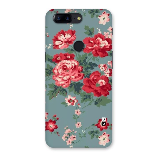 Aesthetic Floral Red Back Case for OnePlus 5T