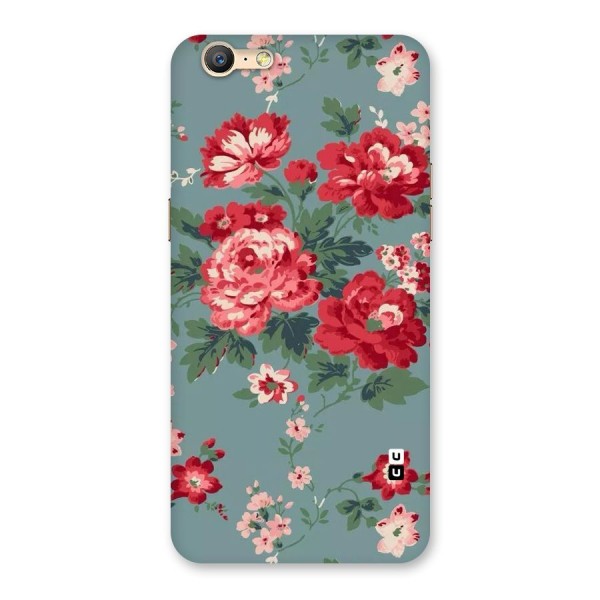 Aesthetic Floral Red Back Case for Oppo A39