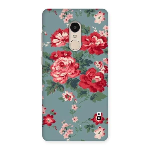 Aesthetic Floral Red Back Case for Xiaomi Redmi Note 4