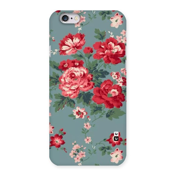 Aesthetic Floral Red Back Case for iPhone 6 6S