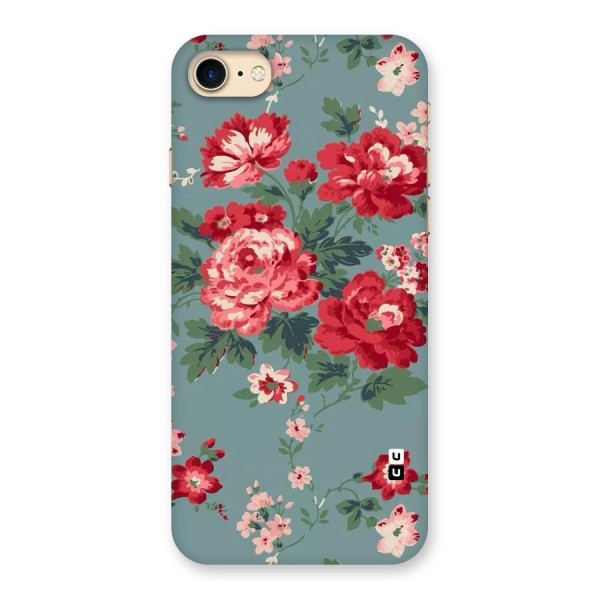 Aesthetic Floral Red Back Case for iPhone 7