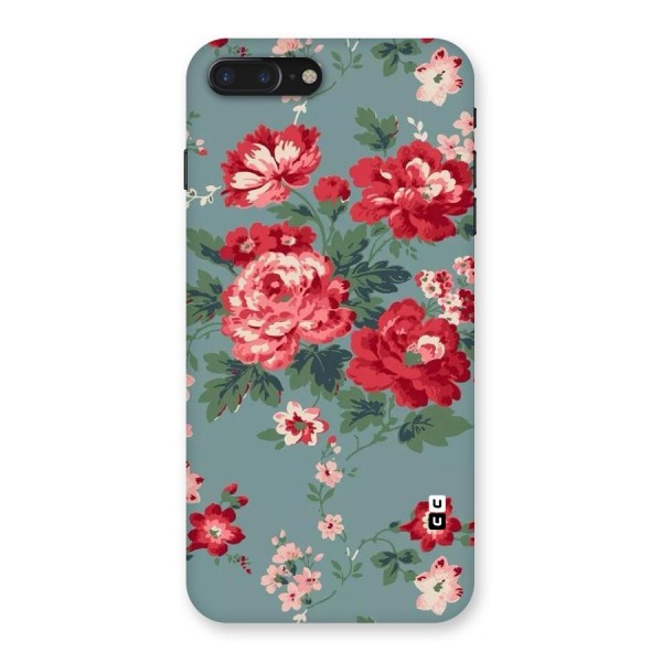 Aesthetic Floral Red Back Case for iPhone 7 Plus