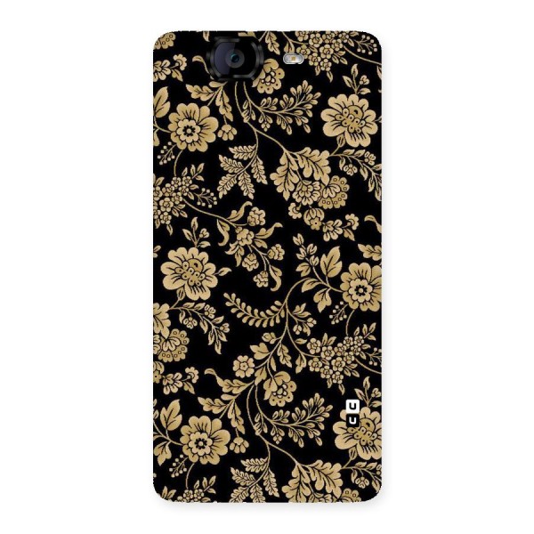 Aesthetic Golden Design Back Case for Canvas Knight A350
