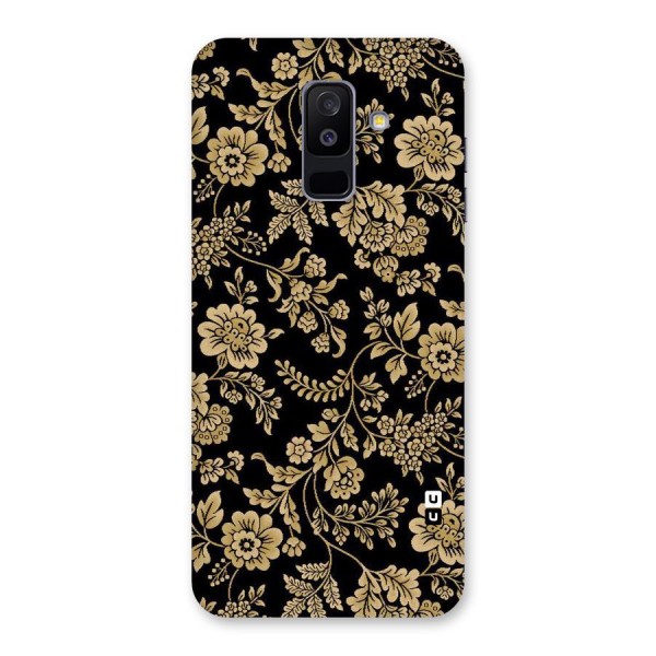 Aesthetic Golden Design Back Case for Galaxy A6 Plus
