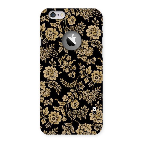 Aesthetic Golden Design Back Case for iPhone 6 Logo Cut