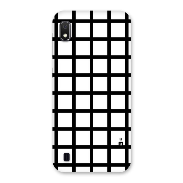 Aesthetic Grid Lines Back Case for Galaxy A10