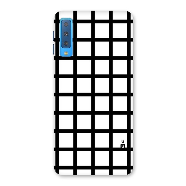 Aesthetic Grid Lines Back Case for Galaxy A7 (2018)