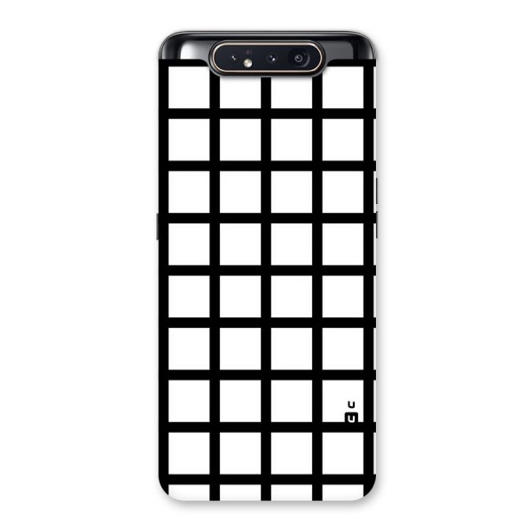 Aesthetic Grid Lines Back Case for Galaxy A80