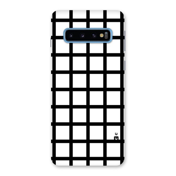 Aesthetic Grid Lines Back Case for Galaxy S10