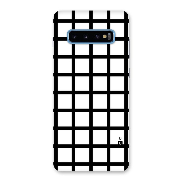 Aesthetic Grid Lines Back Case for Galaxy S10 Plus