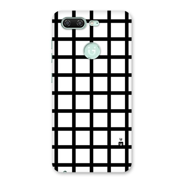 Aesthetic Grid Lines Back Case for Gionee S10