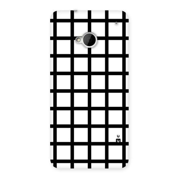 Aesthetic Grid Lines Back Case for HTC One M7