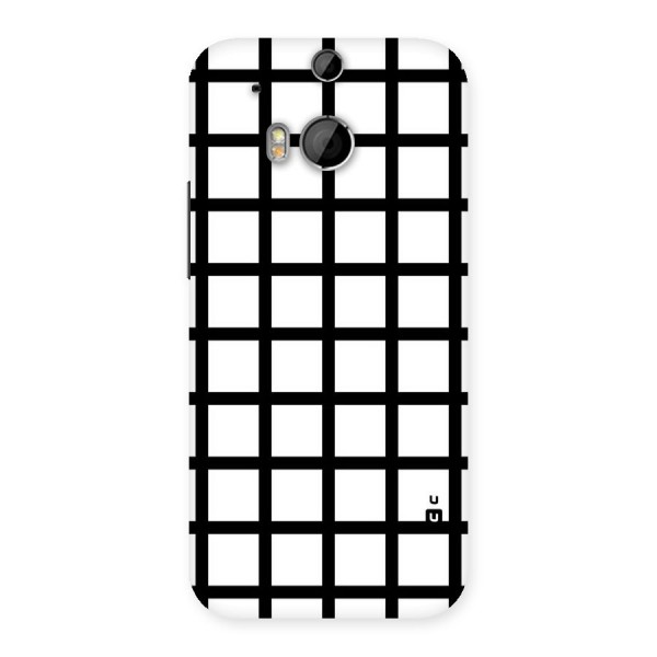 Aesthetic Grid Lines Back Case for HTC One M8