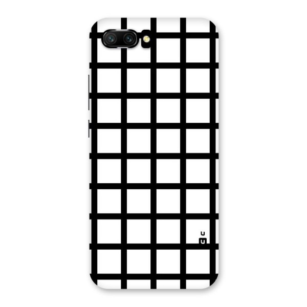 Aesthetic Grid Lines Back Case for Honor 10