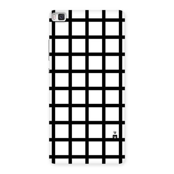 Aesthetic Grid Lines Back Case for Huawei P8