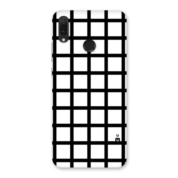 Aesthetic Grid Lines Back Case for Huawei Y9 (2019)