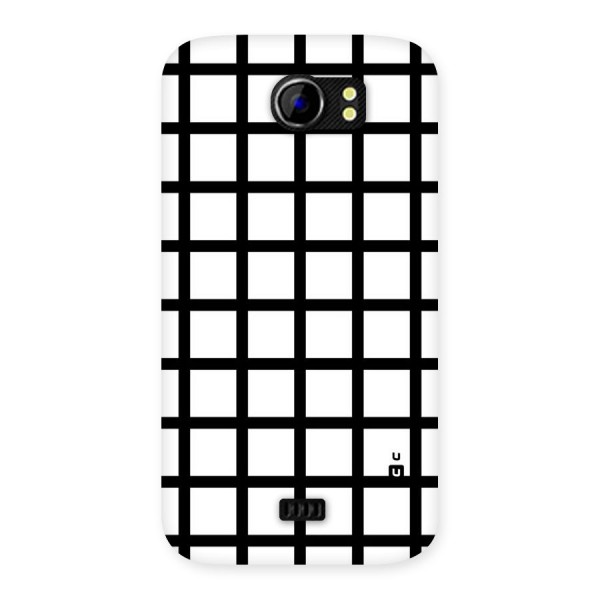 Aesthetic Grid Lines Back Case for Micromax Canvas 2 A110