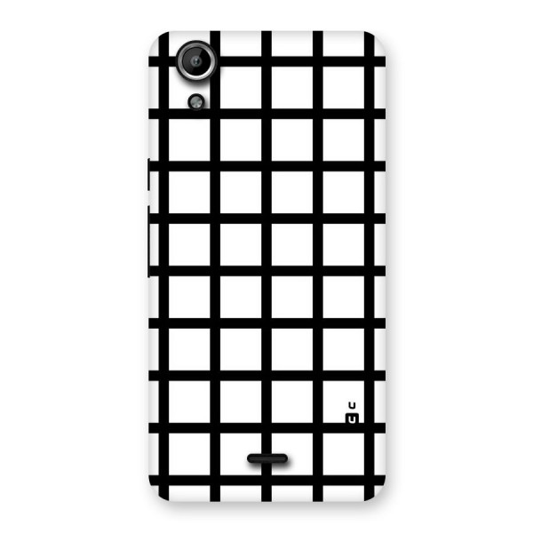 Aesthetic Grid Lines Back Case for Micromax Canvas Selfie Lens Q345