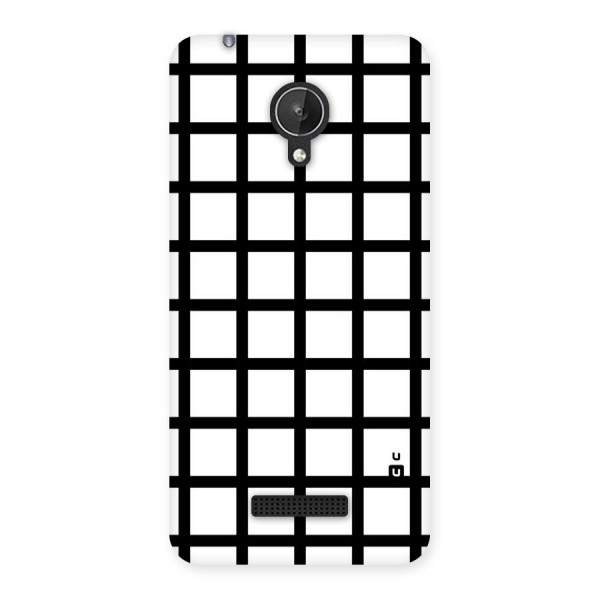 Aesthetic Grid Lines Back Case for Micromax Canvas Spark Q380