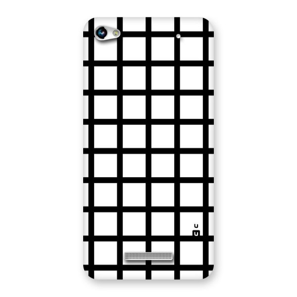 Aesthetic Grid Lines Back Case for Micromax Hue 2