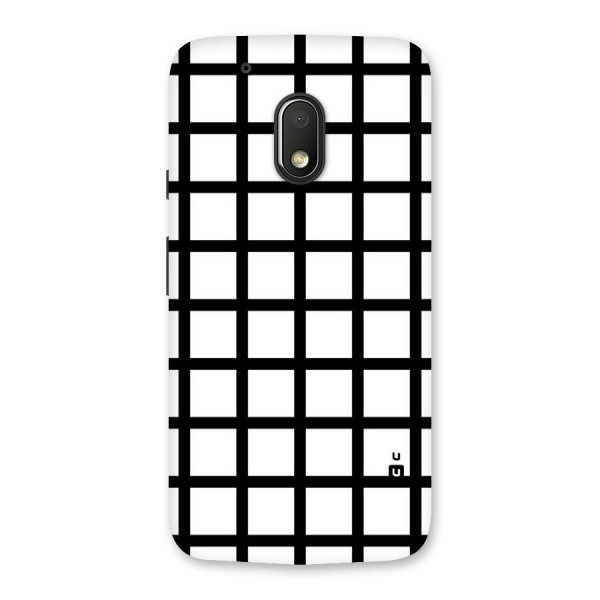 Aesthetic Grid Lines Back Case for Moto G4 Play