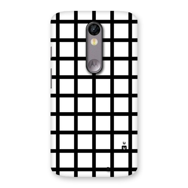 Aesthetic Grid Lines Back Case for Moto X Force