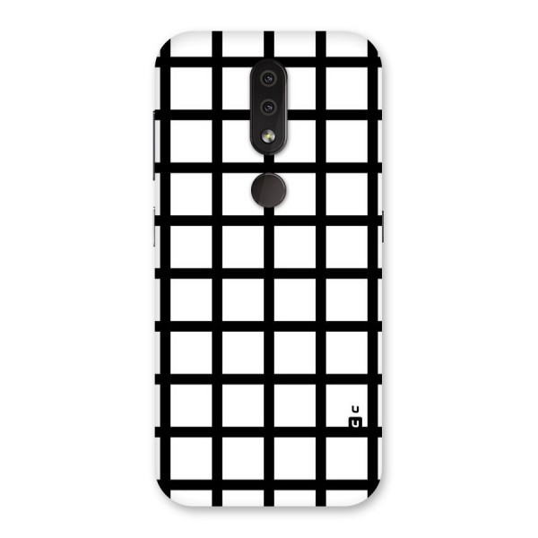 Aesthetic Grid Lines Back Case for Nokia 4.2