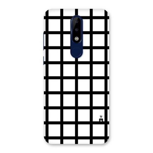 Aesthetic Grid Lines Back Case for Nokia 5.1 Plus