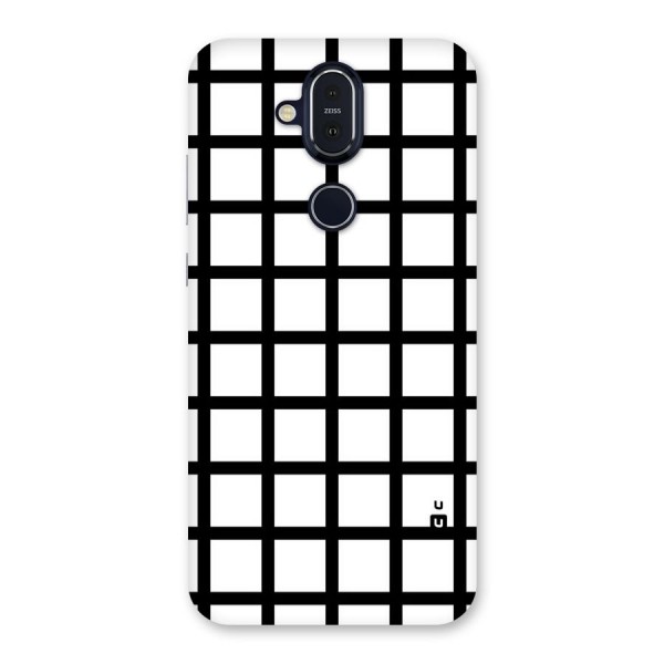 Aesthetic Grid Lines Back Case for Nokia 8.1