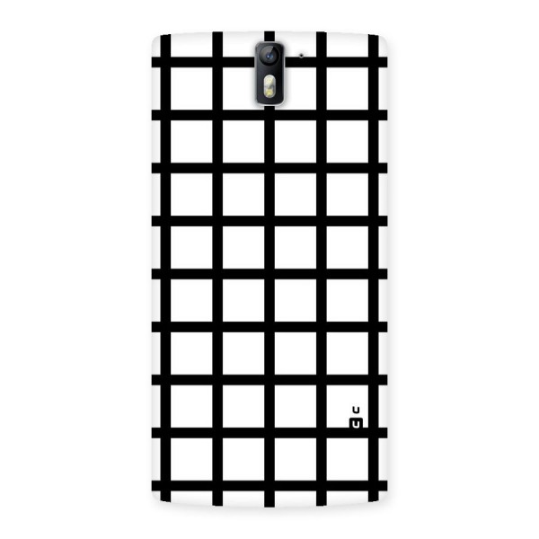 Aesthetic Grid Lines Back Case for One Plus One