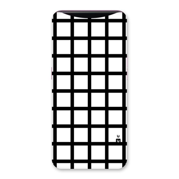 Aesthetic Grid Lines Back Case for Oppo Find X
