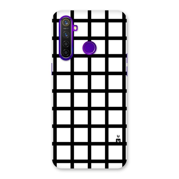 Aesthetic Grid Lines Back Case for Realme 5 Pro