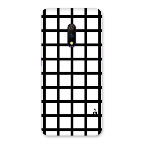 Aesthetic Grid Lines Back Case for Realme X